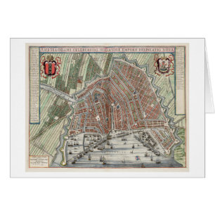 Carte vintage de ville d'Amsterdam