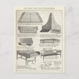 Carte vintage du Piano et c'est les Forerunners