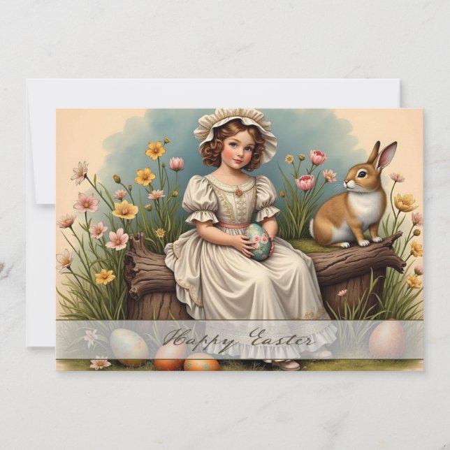 Carte Vintage Easter Charm (Devant)