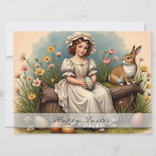 Carte Vintage Easter Charm (Devant)