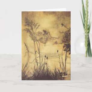 Carte Vintage Fairy Tale, Fairy's Tightrope par Rackham