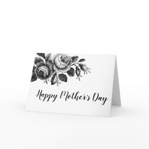 Carte vintage Floral pour la Fête des Mères