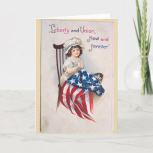 Carte Vintage Fourth of July