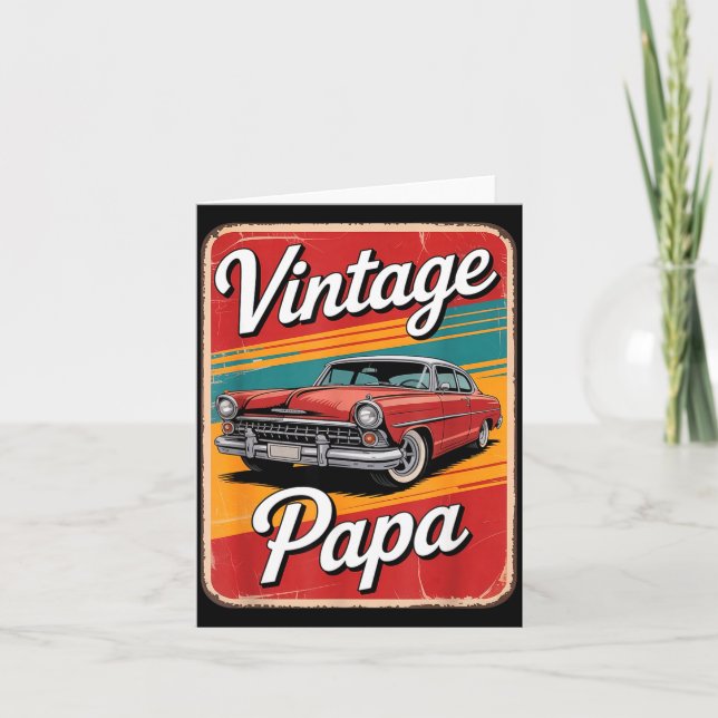 Carte Vintage Funny Papa  (Devant)