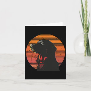 Carte Vintage Golden Retriever Amoureux de les chiens No