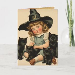 Carte vintage Halloween cutie no 2 -drôle de citation