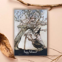 Vintage Halloween Éffrayant Witch Arthur Rackham