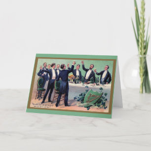 Carte vintage irlandaise Toast St. Patrick's Day C