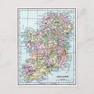 Carte vintage - Irlande