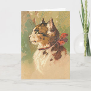 Carte Vintage Kitty, Joyeux anniversaire