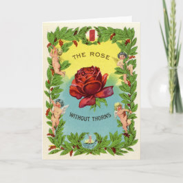 Carte Vintage Le Rose Sans Esprns Cherubs