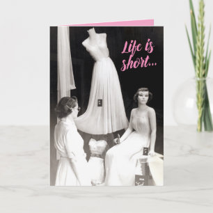 Carte Vintage Life est le jour d'anniversaire du magasin