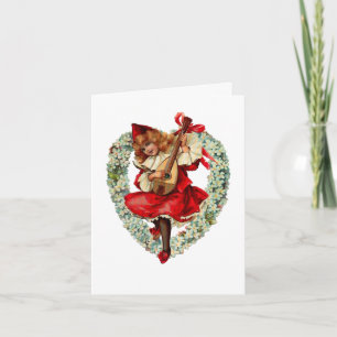 carte vintage mandoline valentine