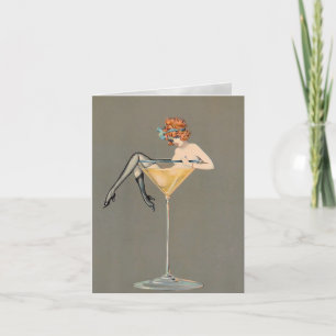 Carte vintage "Martini Glass"
