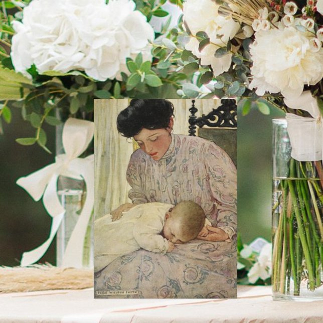 Carte vintage mère et bébé (Créateur téléchargé)