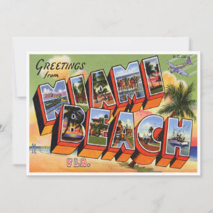 Carte Vintage Miami Beach
