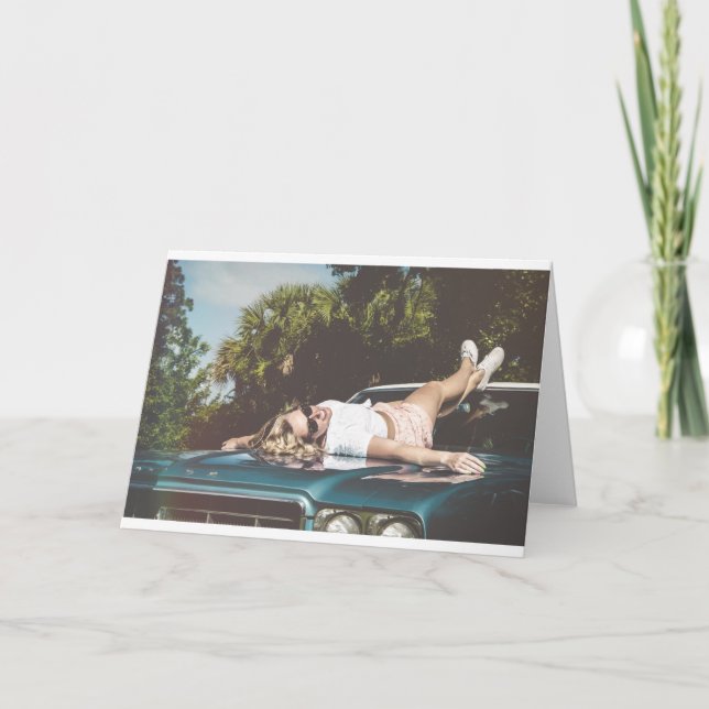 Carte Vintage Monroe inspiré (Devant)