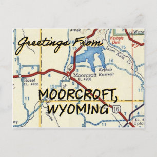 Carte Vintage Moorcroft Wyoming