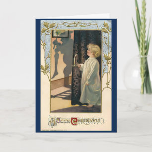 Carte Vintage Noël 1940s Retro Holiday