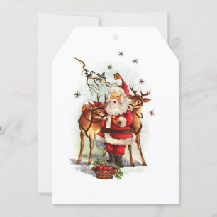Carte Vintage Noël Père Noël