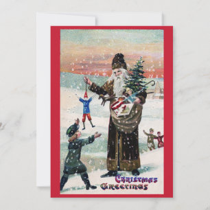 Carte Vintage Noël Père Noël