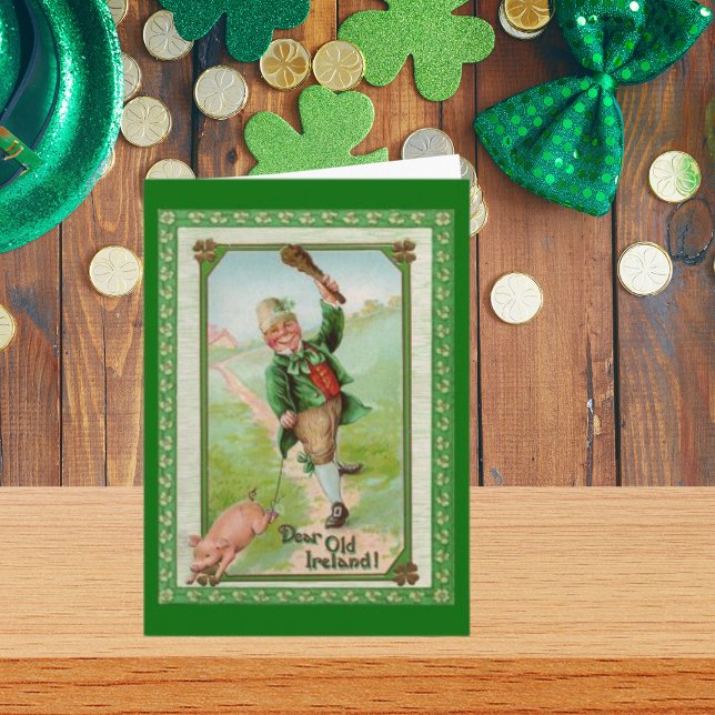 Carte vintage Old Dear Ireland (Vintage Old Dear Ireland Card)