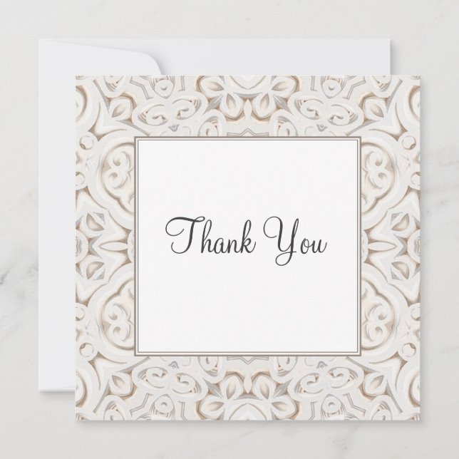 Carte Vintage paper lace wedding  (Dos)