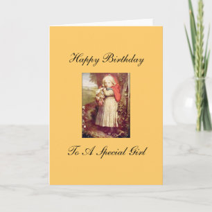 Carte Vintage Petit Chaperon Rouge