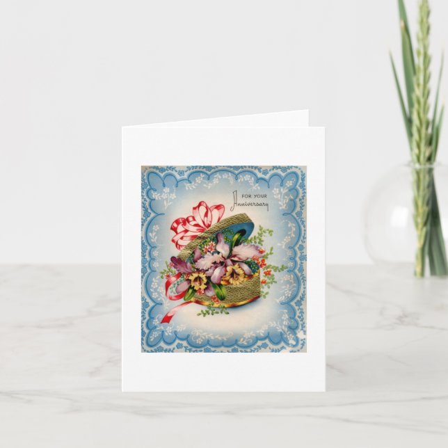 Carte Vintage pour ton anniversaire (Devant)