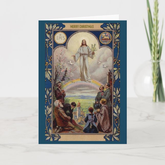 Carte Vintage Religious Christmas Card (Devant)
