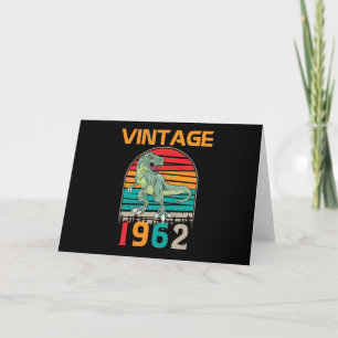 Carte Vintage Retro 1962 Anniversaire