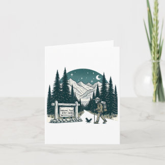 Carte Vintage Retro Parc National Après Sombre Skeleton