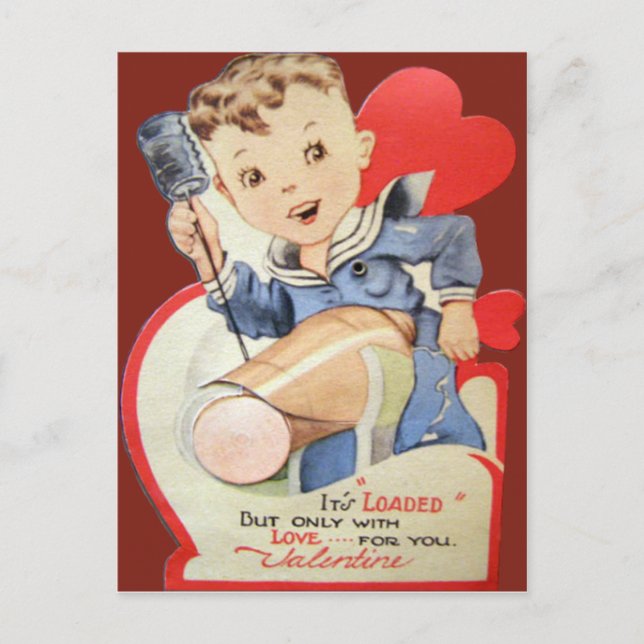 Carte vintage Retro Sailor Valentine (Devant)