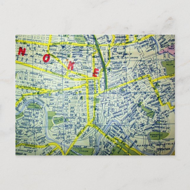 Carte Vintage Roanoke, VA (Devant)