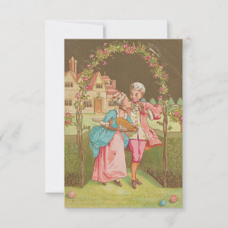 Carte vintage royale victorienne