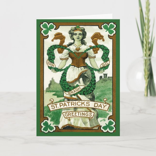 Carte vintage St. Patrick's Day Card (Devant)