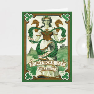 Carte vintage St. Patrick's Day Card