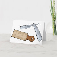 Vintage Straight Razor et Strop Barber Shop