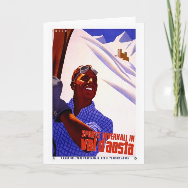 Carte Vintage Travel Poster (Devant)