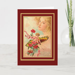 Carte vintage Valentine Cupid