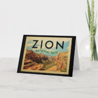 Vintage voyage du parc national de Zion
