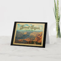 Vintage voyage du parc national du Grand Canyon
