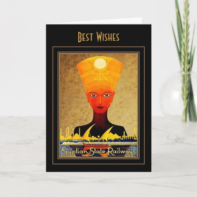 Carte Vintage voyage Égypte (Devant)