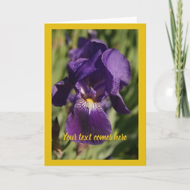 Carte violet iris - (Devant)