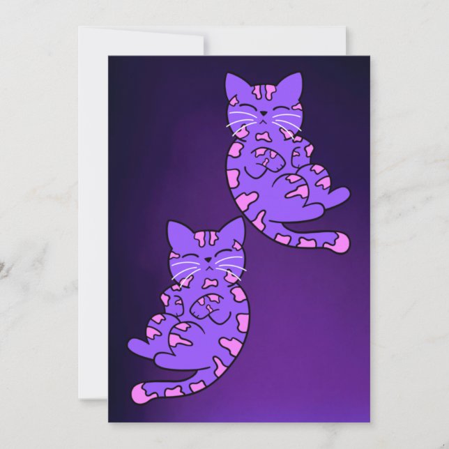 Carte Violet Kitten Twins 2 (Devant)
