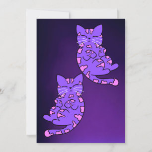 Carte Violet Kitten Twins 2