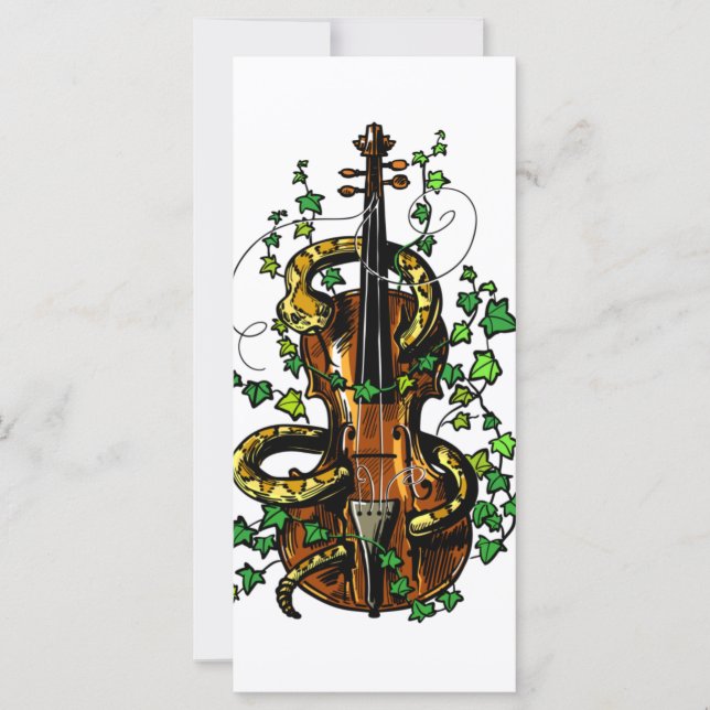 Carte Violon et serpent (Devant)