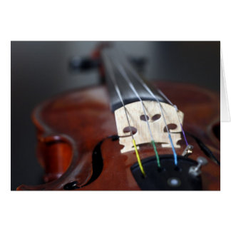 Carte violon rouge
