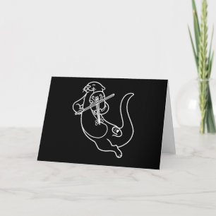 Carte Violoniste Loutre Cadeau Jouant du Violon Alto Mus