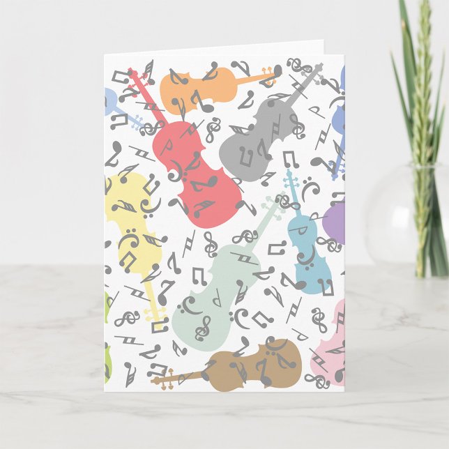 Carte Violons Et Notes Musicales (Créateur téléchargé)